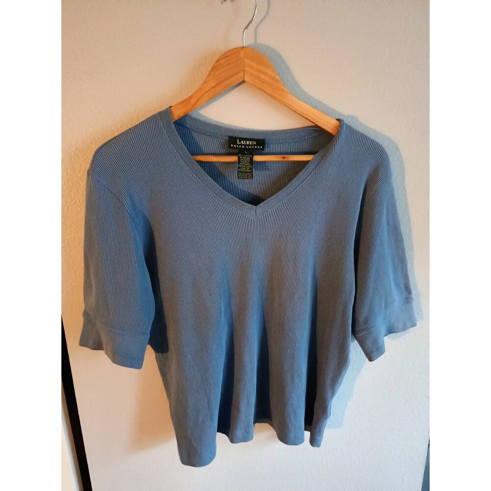 Women's top blue size large Lauren Ralph Lauren